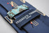 navy tie with cricket stumps design